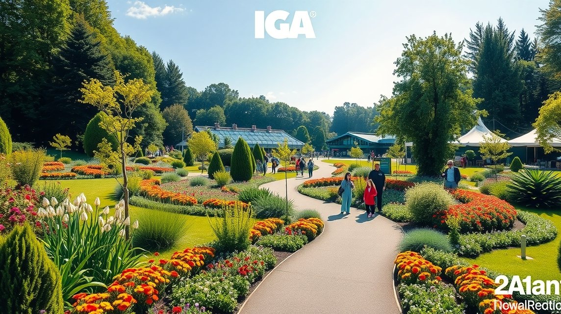 Az IGA Park gyönyörű tematikus kertek és virágszőnyegek.