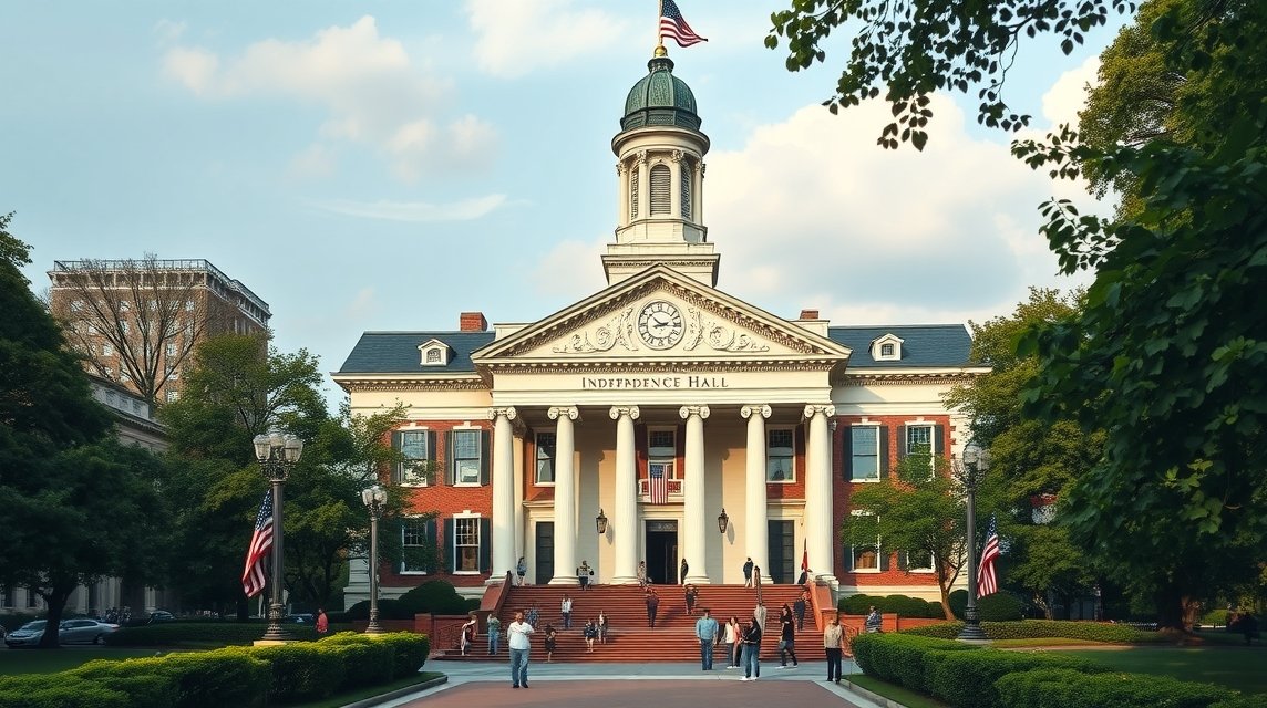 Independence Hall, Philadelphia - a történelmi épület
