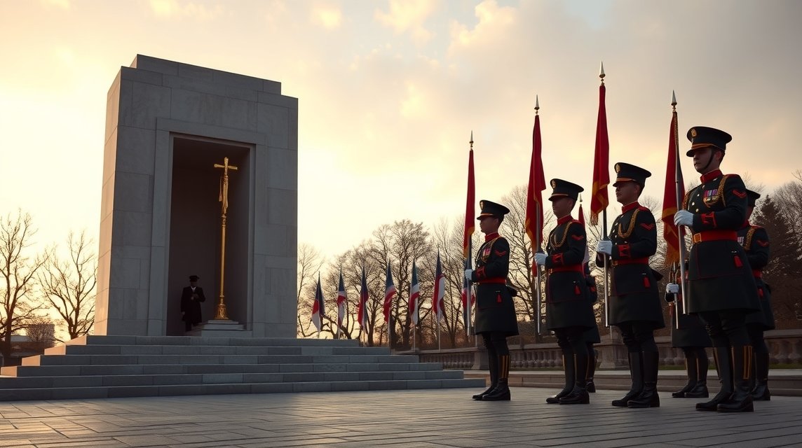 Ismeretlen Katona Sírja: Őrségváltás ceremónia Varsóban.