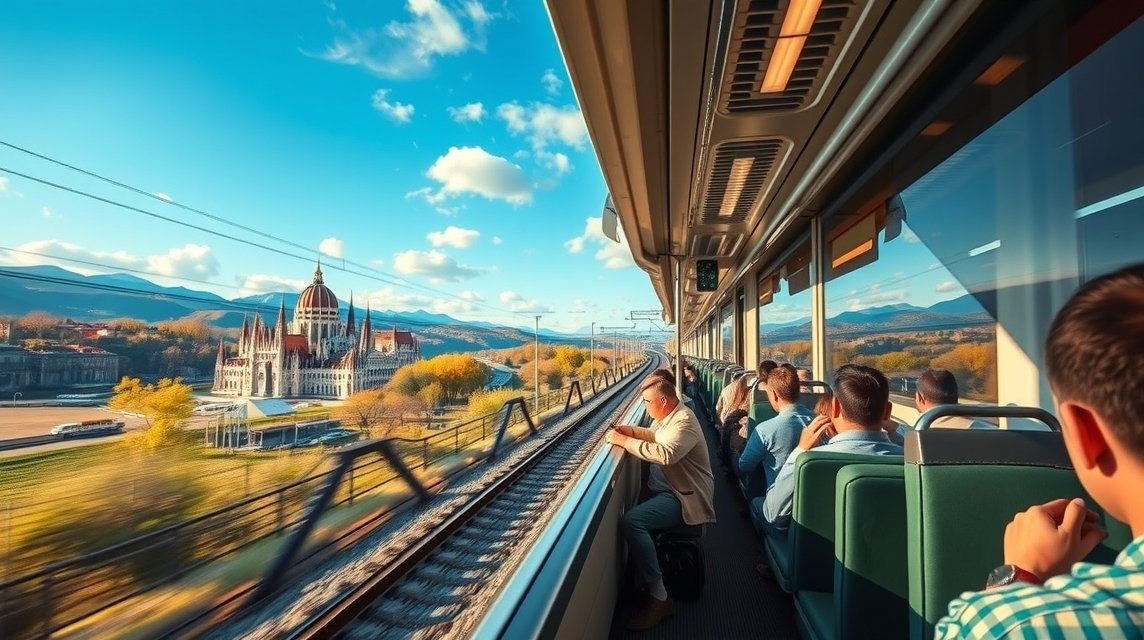 Vonatút Budapestről Kassára, gyönyörű panorámával az úton.