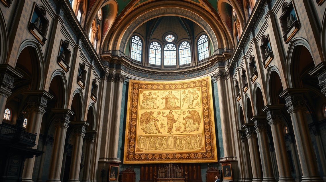 Torinó látnivalók - A Torinói lepel és a Keresztelő Szent János-dóm 1 A Keresztelő Szent János-dóm belső terének részlete Torinóban.