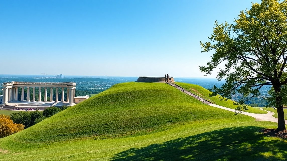 Krakkó látnivalók - A Kościuszko-halom és a panoráma 1 Kościuszko-halom kilátás Krakkóra és a Visztulára
