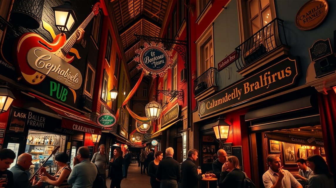 Krakkó éjszakai élet, pincekocsmák és jazz klube kiváló hangulatban.