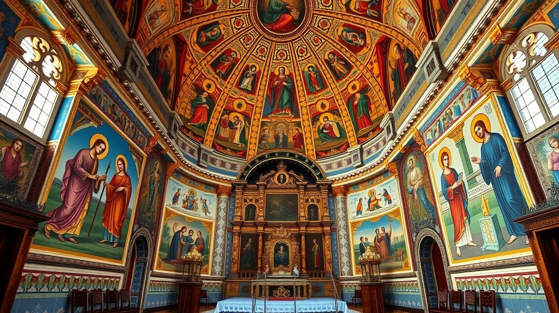 Palermo látnivalók - La Martorana templom mozaikjai 1 La Martorana templom lenyűgöző bizánci mozaikjainak belső tér