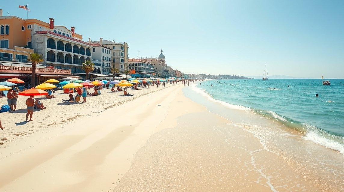 Lido di Venezia strandjain napozás és pihenés képe