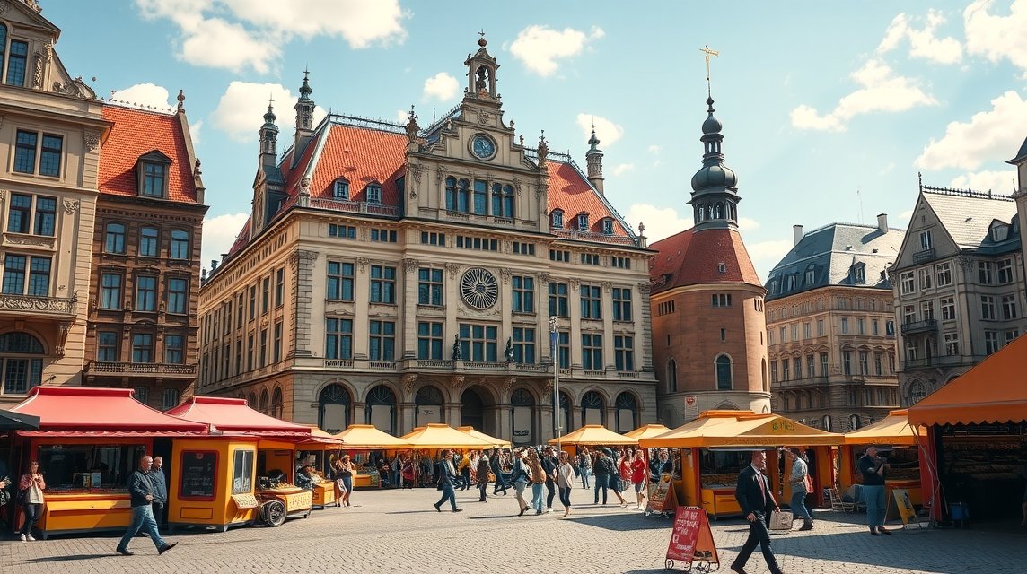 Lipcse látnivalók - A Régi Városháza és a piactér 1 Régi Városháza és piactér Lipcsében