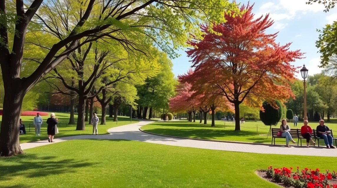 Brno látnivalók - Lužánky park, a város zöld tüdeje 1 Lužánky park Brno zöld területe, virágzó rétekkel és sétálókkal.