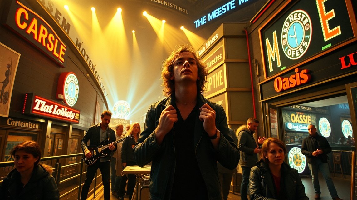 Modern zenei klub Manchesterben, az Oasis hatásával.