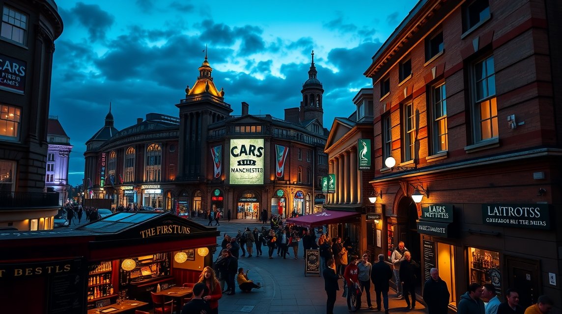Manchester éjszakai élet és sörözők a belvárosban