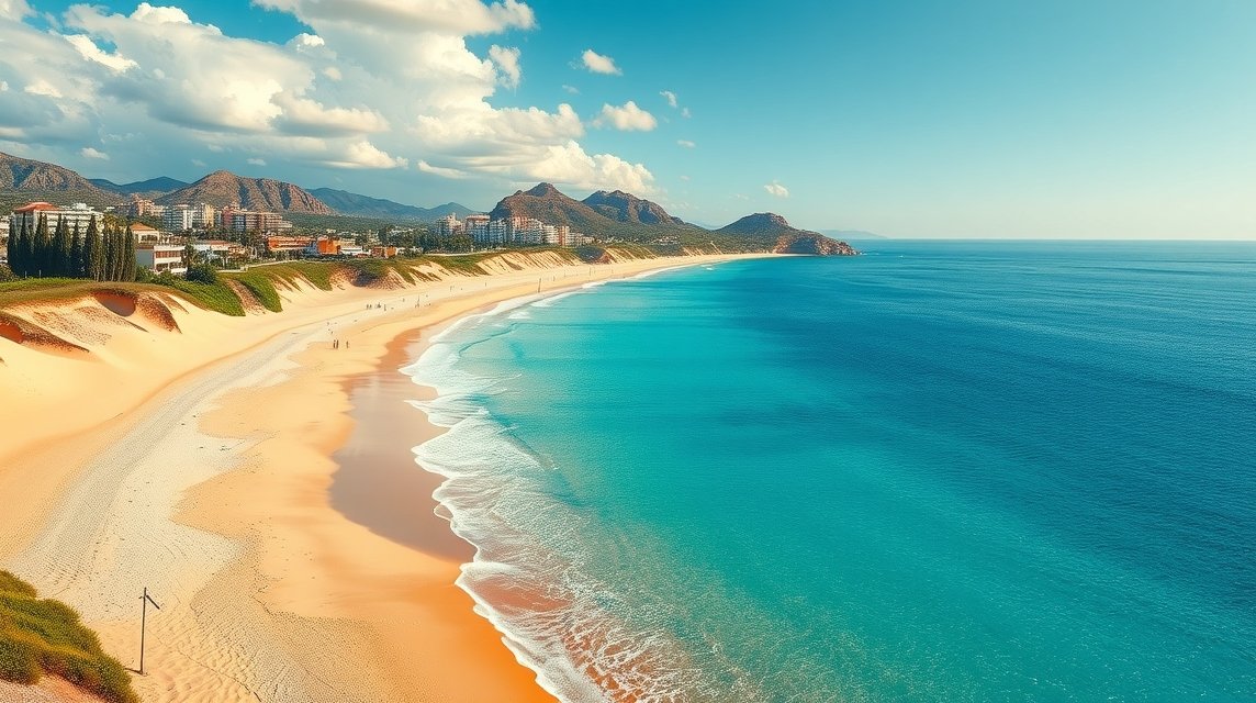 Cabopino strand és Artola dűnék Marbella lenyűgöző tája