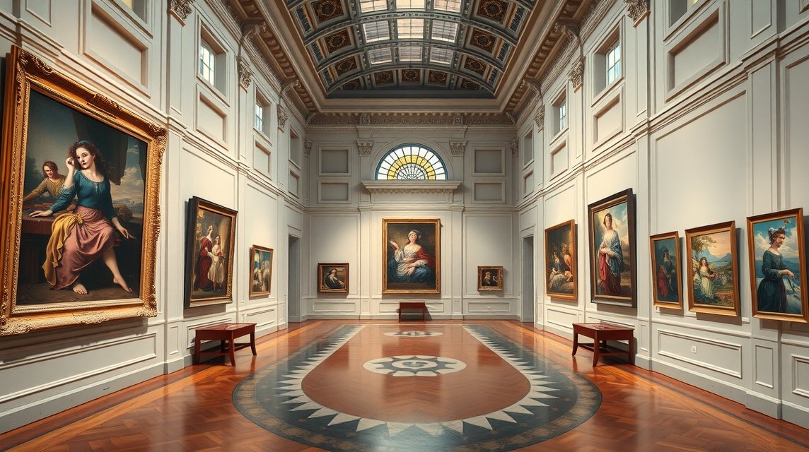 Montpellier látnivalók - A Musée Fabre képzőművészeti gyűjteménye 1 A Musée Fabre művészeti gyűjteménye Montpellierben, történelmi festményekkel.