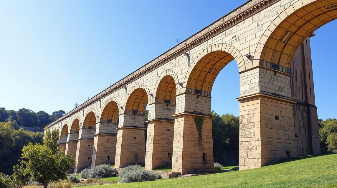Les Arceaux, Saint-Clément vízvezeték Montpellierben, Franciaország