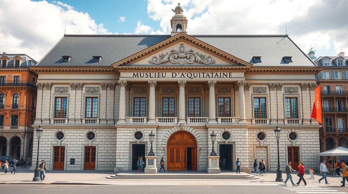 Musée d'Aquitaine épülete Bordeaux városában, francia kultúra