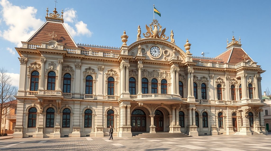 A Neumann-palota épülete Aradon, Romániában