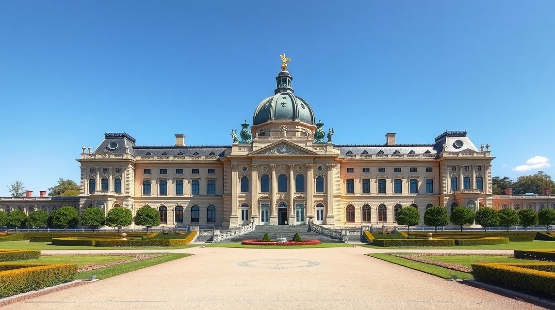 A Noordeinde palota és a királyi kertek Hága városában