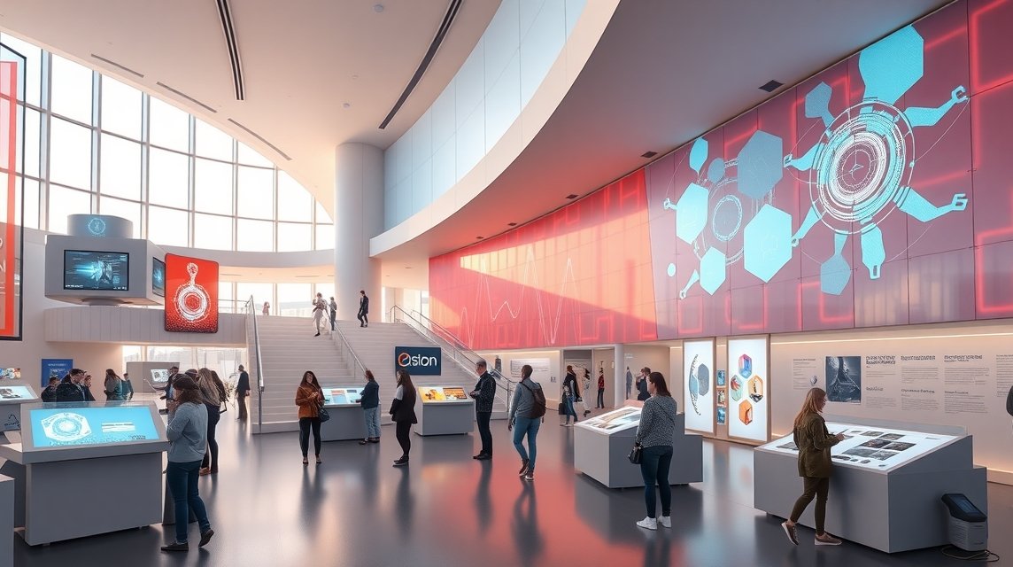 Interaktív kiállítás a Tudományos és Technológiai Központban Ostravában.