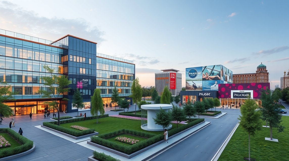 Jászvásár Palas Mall és palotakert bemutatása