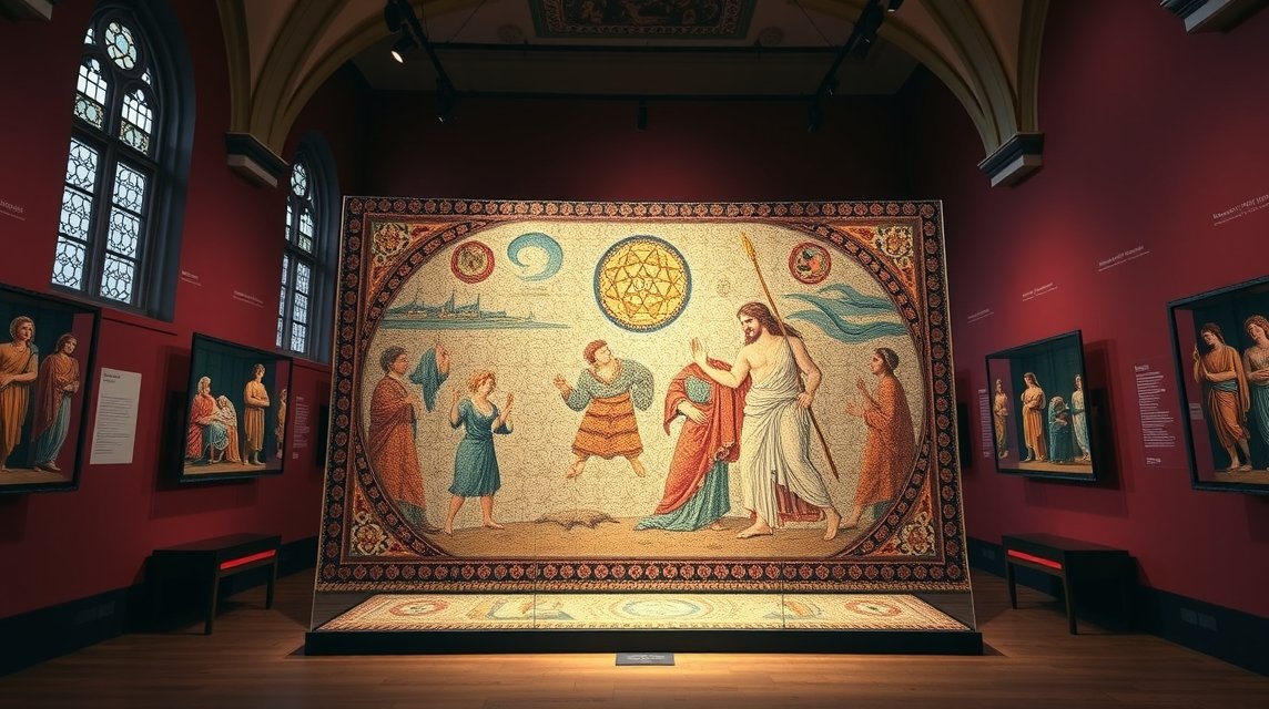 Dionüszosz-mozaik a Római-Germán Múzeumban Kölnben