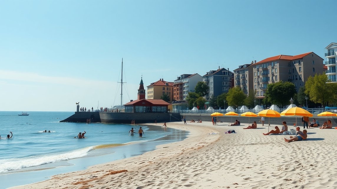 Rostock strand - A Balti-tengeri fürdőzés élménye 1 Rostock strand, homokos partok és tengerparti élet