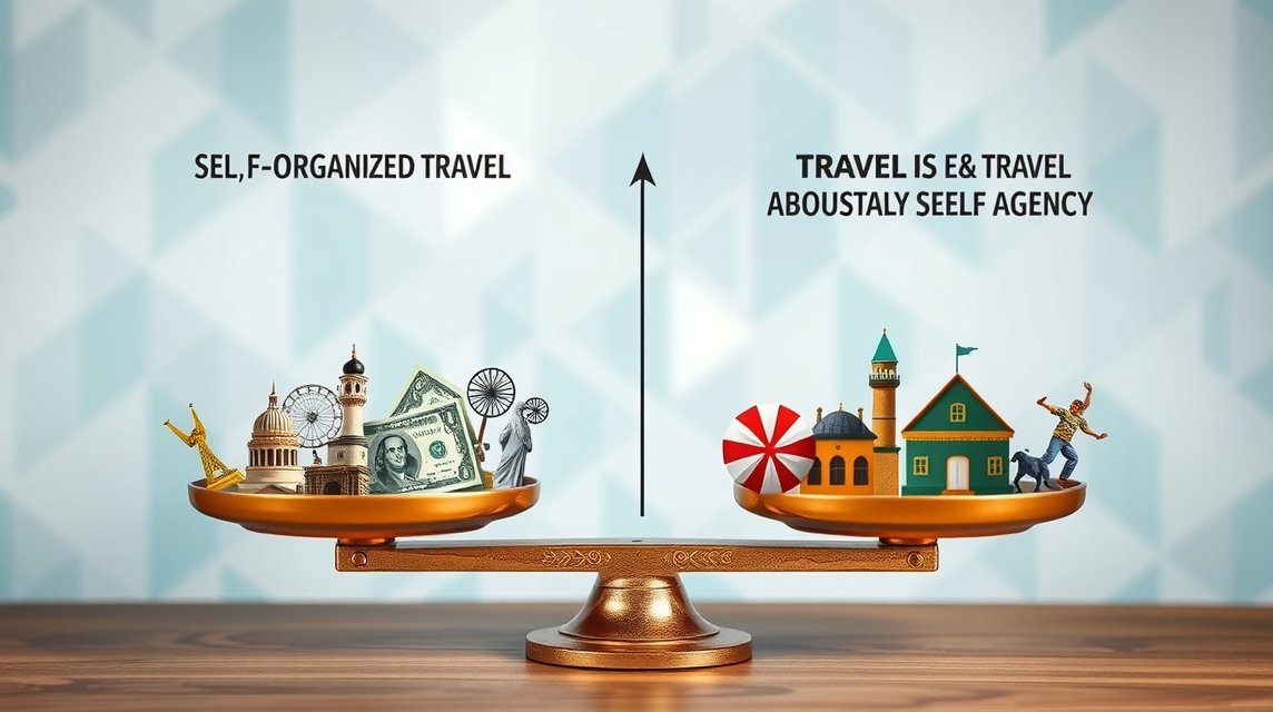 Egyensúly a saját szervezés és az utazási iroda között.