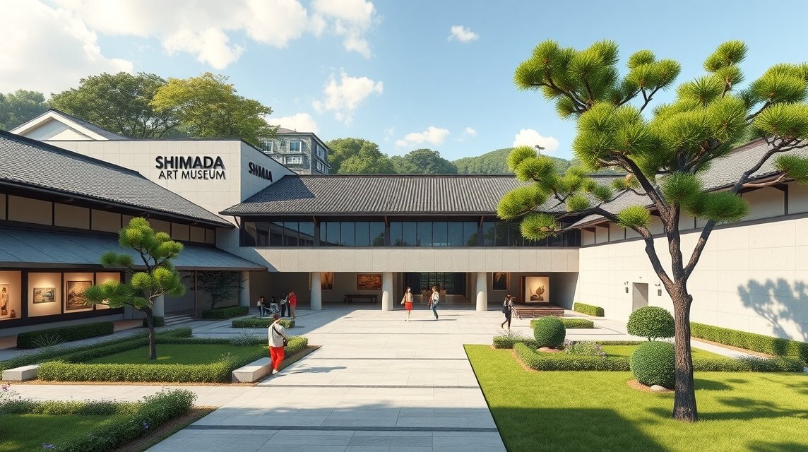 Shimada Művészeti Múzeum Kumamotóban, modern és hagyományos japán művészettel.