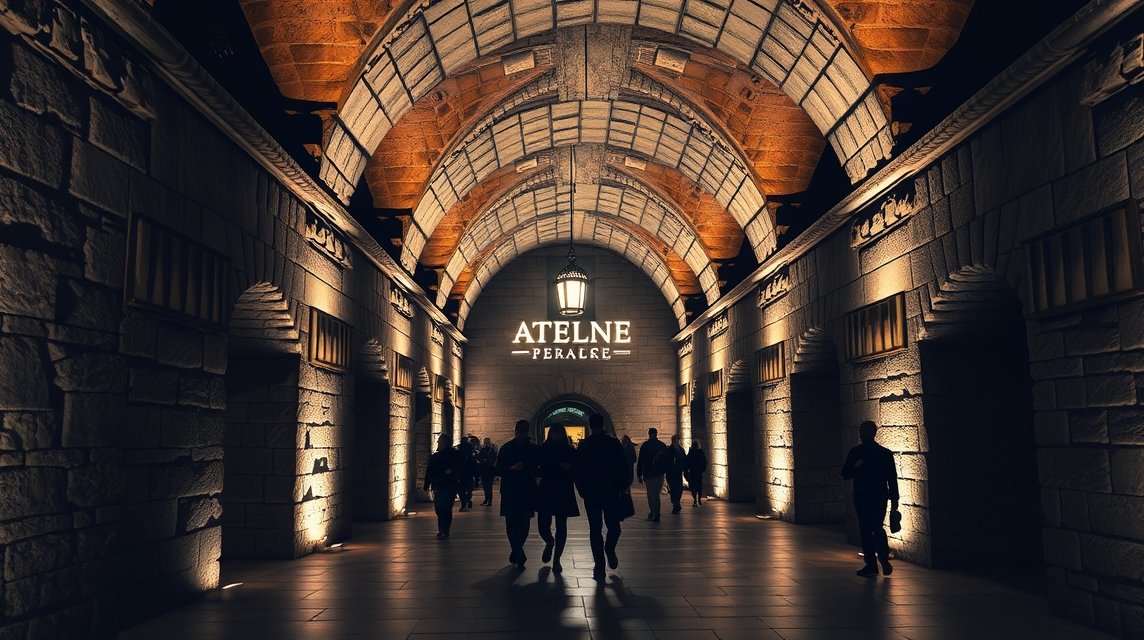 A Diocletianus-palota misztikus pincéje Splitben, Horvátországban