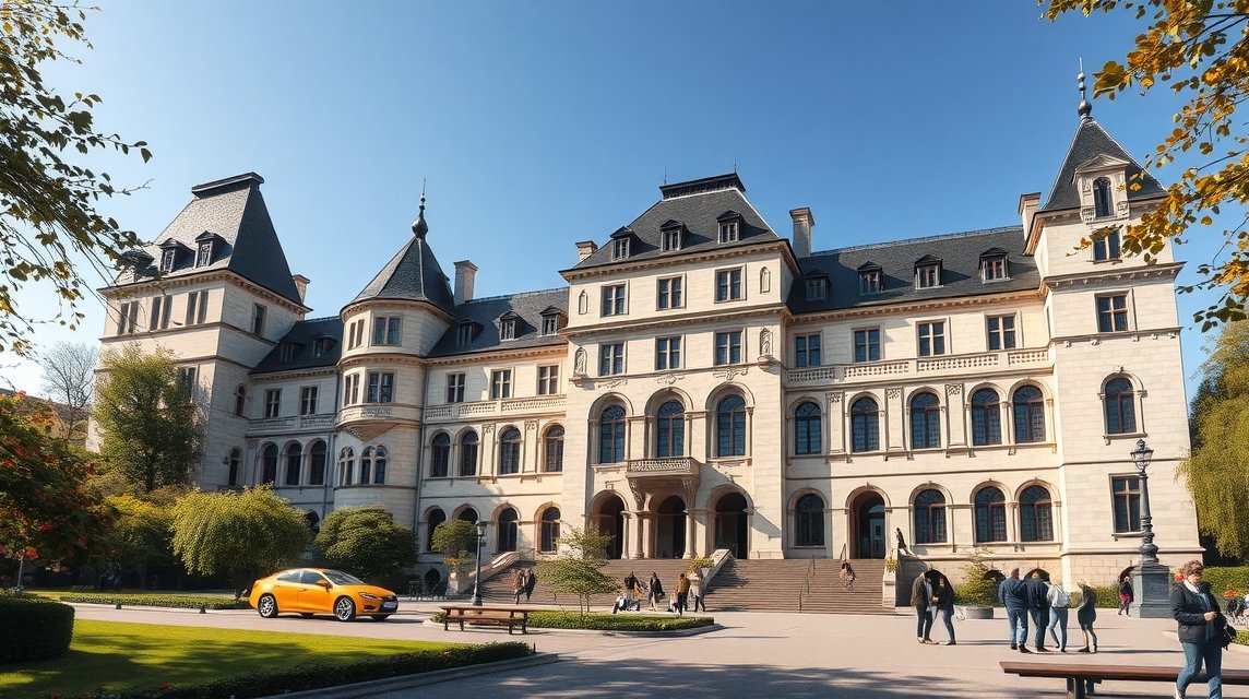 A Svájci Nemzeti Múzeum kastélyszerű épülete Zürichben