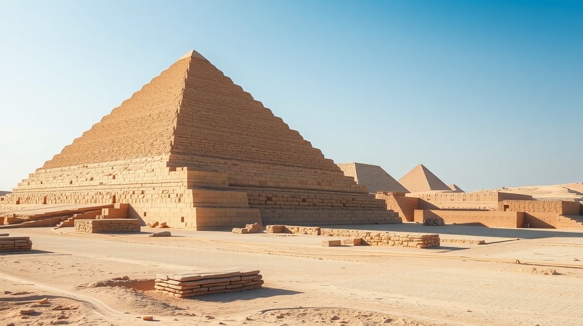 A Szakkárai lépcsős piramis Kairó közelében, ősi építészeti csoda.