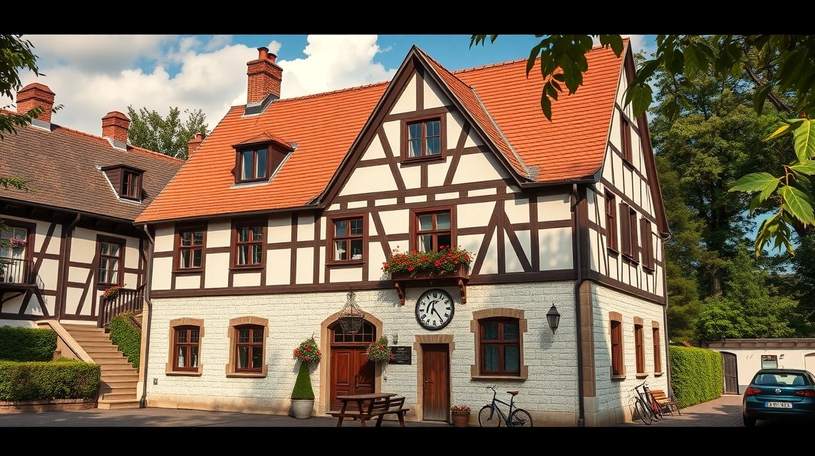 Egy gyönyörű reneszánsz épület a Schwörhausról Ulmban.