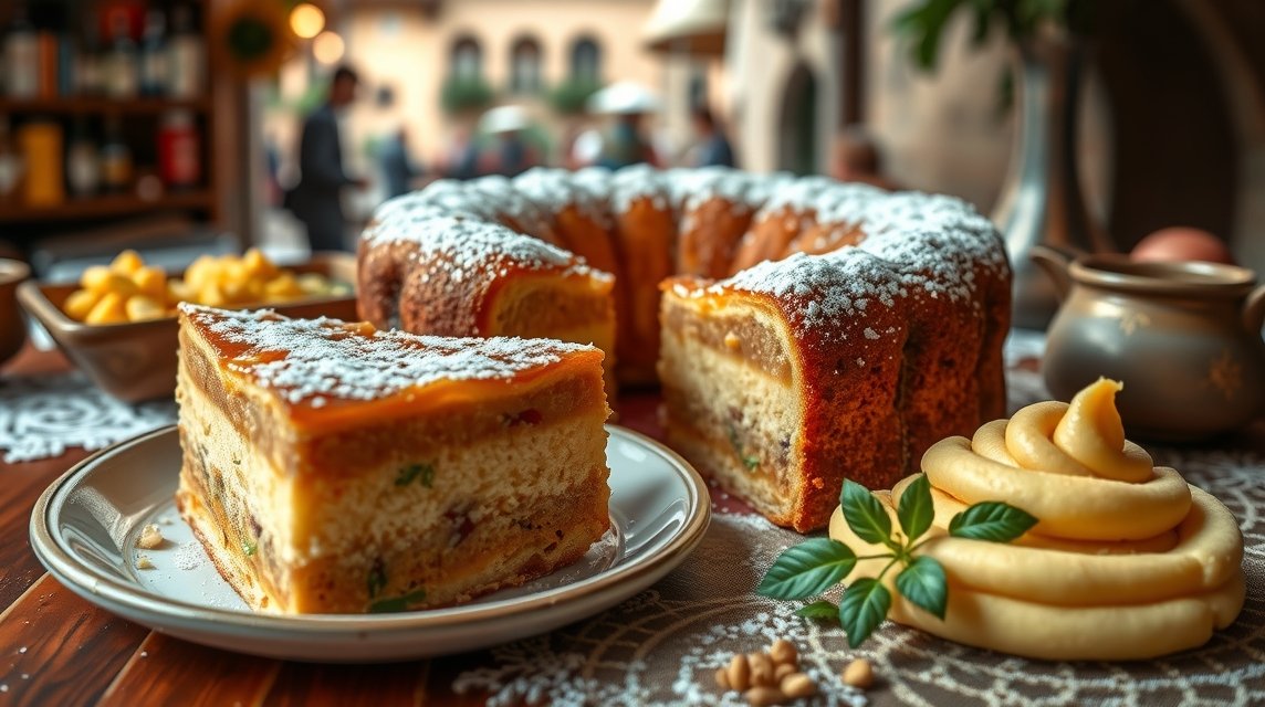 Verona gasztronómia - A Pandoro sütemény és a polenta 1 Pandoro sütemény és krémes polenta Véronából
