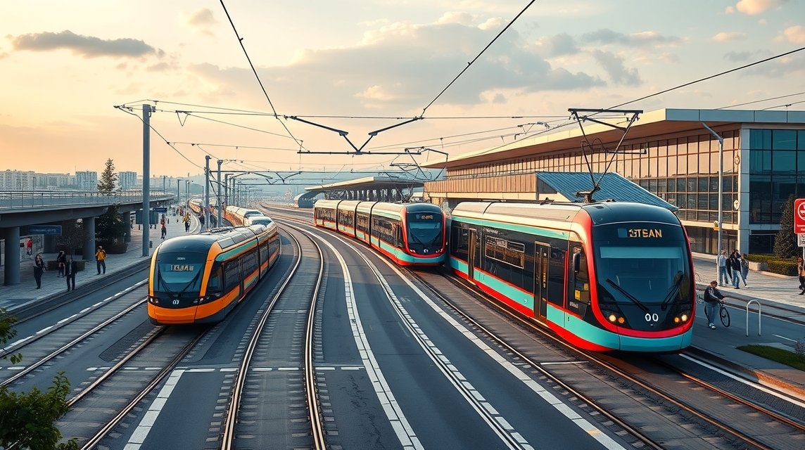 Modern villamosok Jászvásár közlekedésében