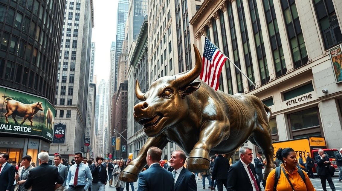 Támadó Bika szobor Wall Street-en, New York ikonikus látványossága