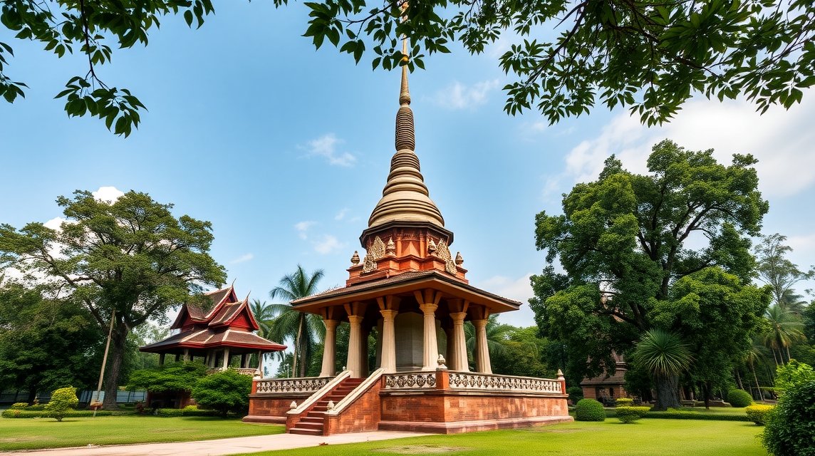 Wat Yai Chai Mongkhon harang alakú sztúpája Ayutthayában