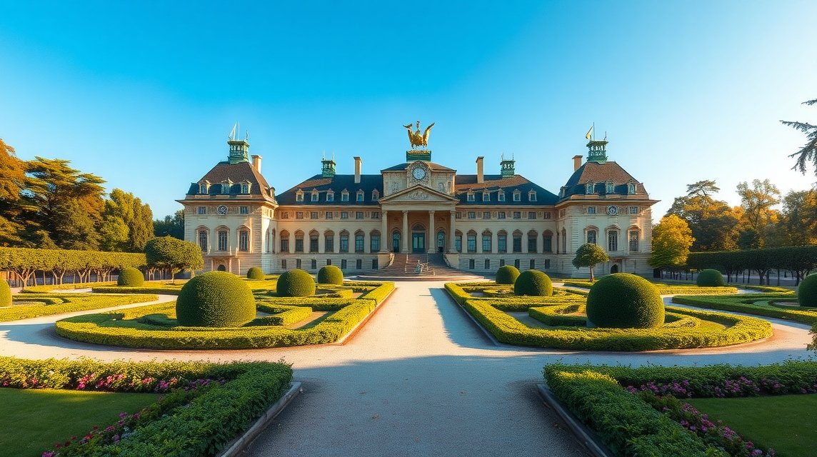 A Wilanówi palota és a gyönyörű barokk kertek Varsóban