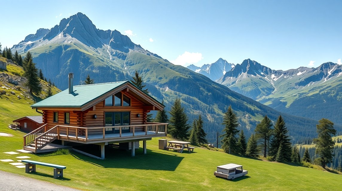 Zöld-tavi menedékház a Magas-Tátrában, csodás panorámával