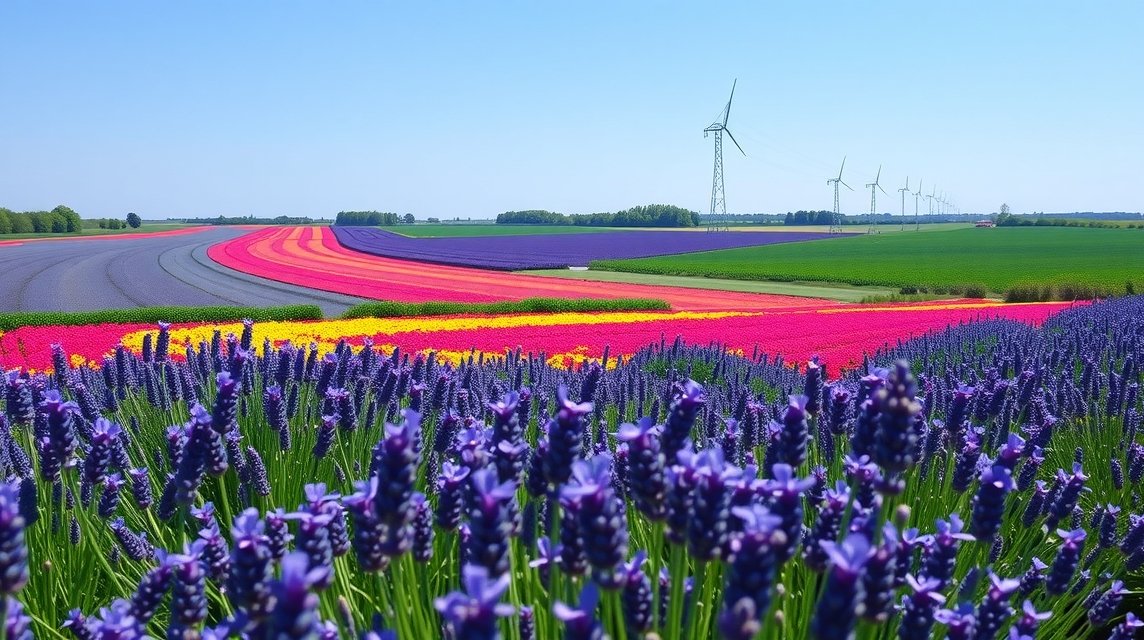 Illatos levendulafarm Aakirkeby virágmezőivel