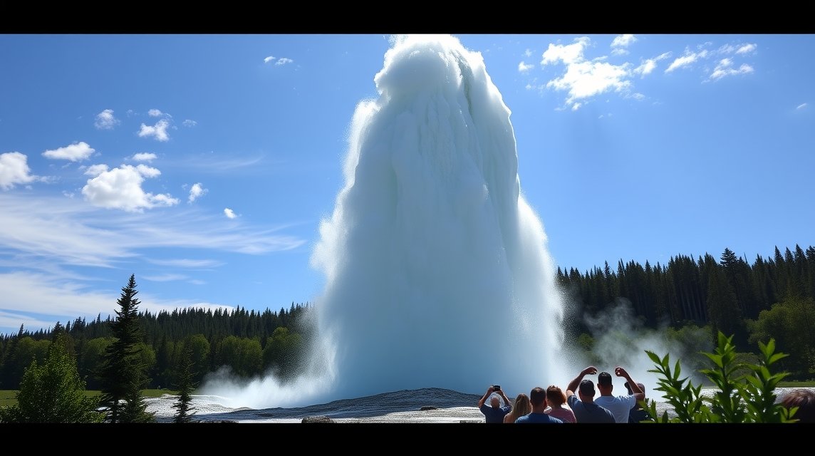 Andernach gejzír kitörése lenyűgöző látványosság Németországban