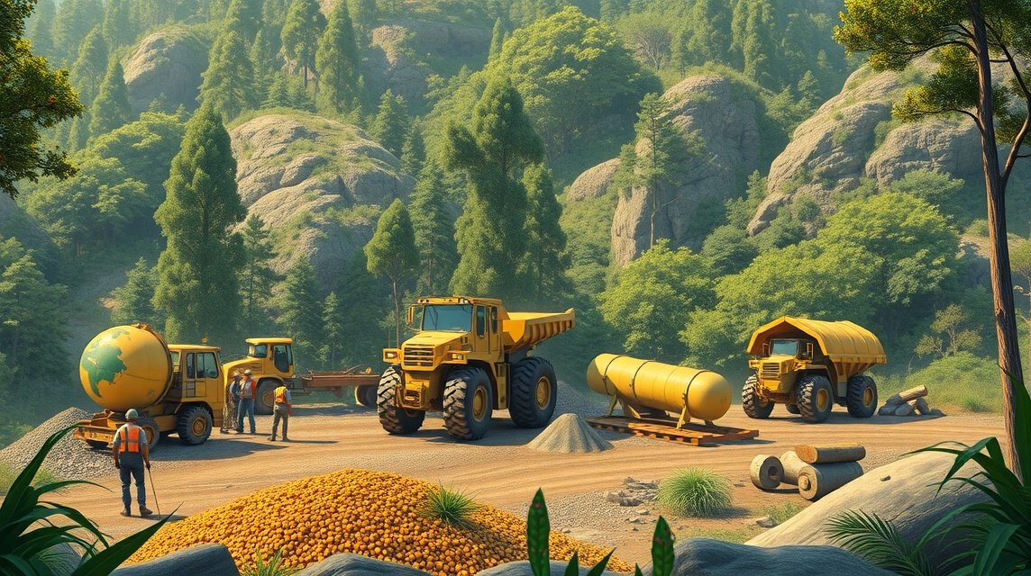 Batouri gazdasági tevékenységek, bányászat és faipar a természetben