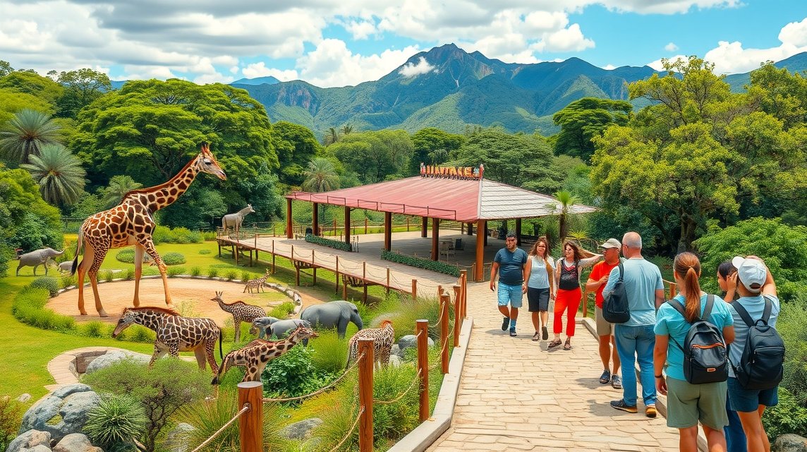 Látványos szafari élmény a Bioparque Estrellában, Monterrey közelében.