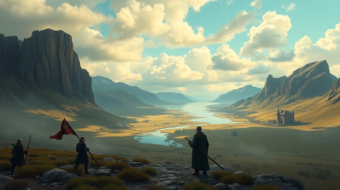 Blåkrog történelem - A határvidék viharos múltja 1 A Blåkrog története; táj a határvidéken, harcosok és jelképként a múlt.