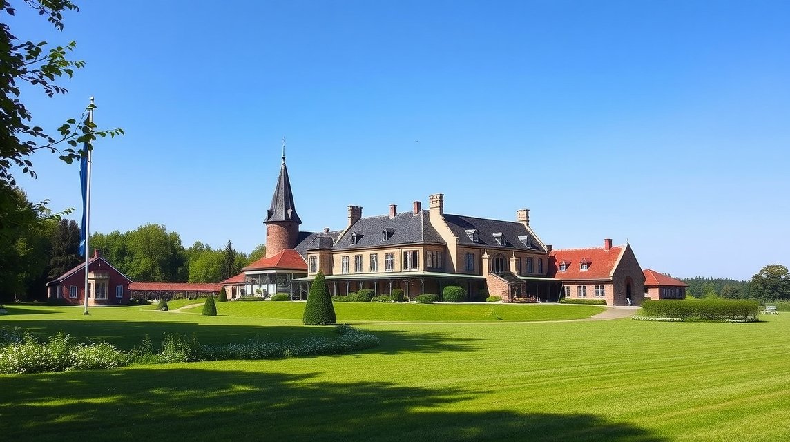 Espe Gods uradalom, Boeslunde történelmi kastélya és kertje Dániaban