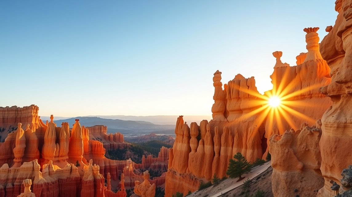 Bryce Canyon tündérkéményei napfelkeltében
