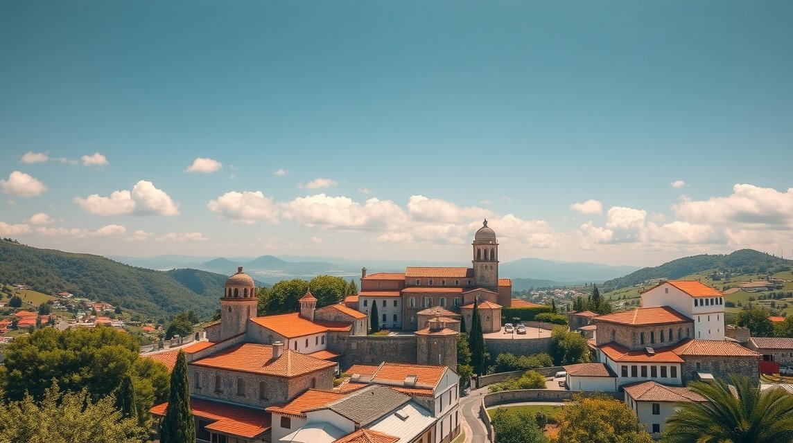 Kilátás a Castelo Branco régióra Beira Baixa tartományban