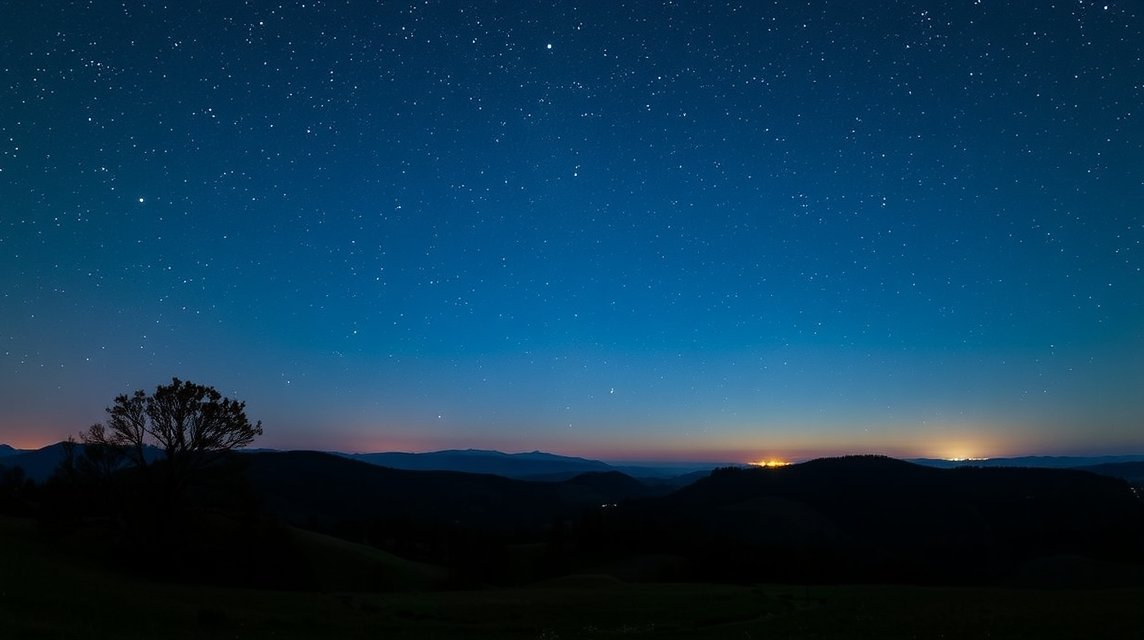 Csillagos égbolt a Rhön bioszféra-rezervátumban