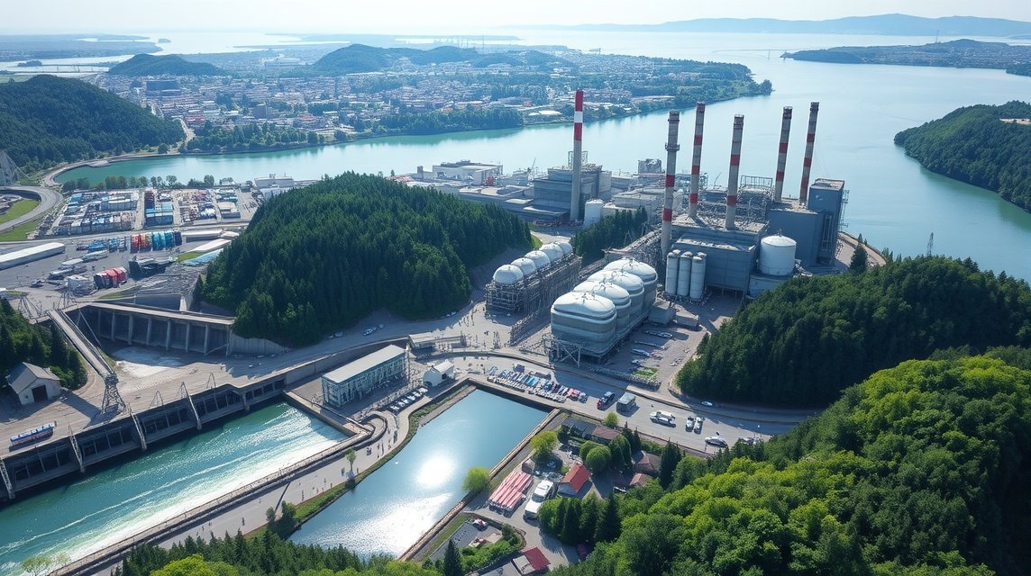 A vízenergia és alumíniumgyártás iparvárosa, Edéa