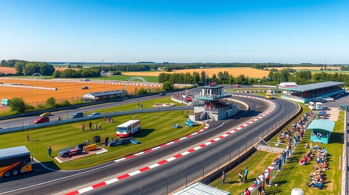 Brovst Speedway Center versenypálya panorámája Dánia