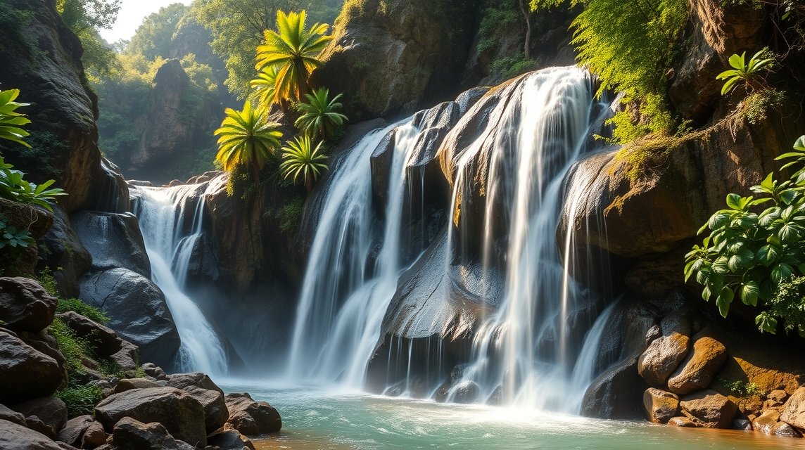 A Cola de Caballo vízesés Monterreyben, lenyűgöző természetes szépséggel.