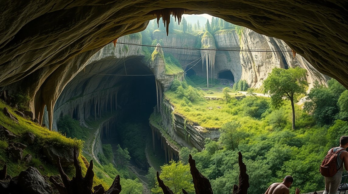 A Csodavár barlangrendszere a Pádis-fennsíkon, Romániában.