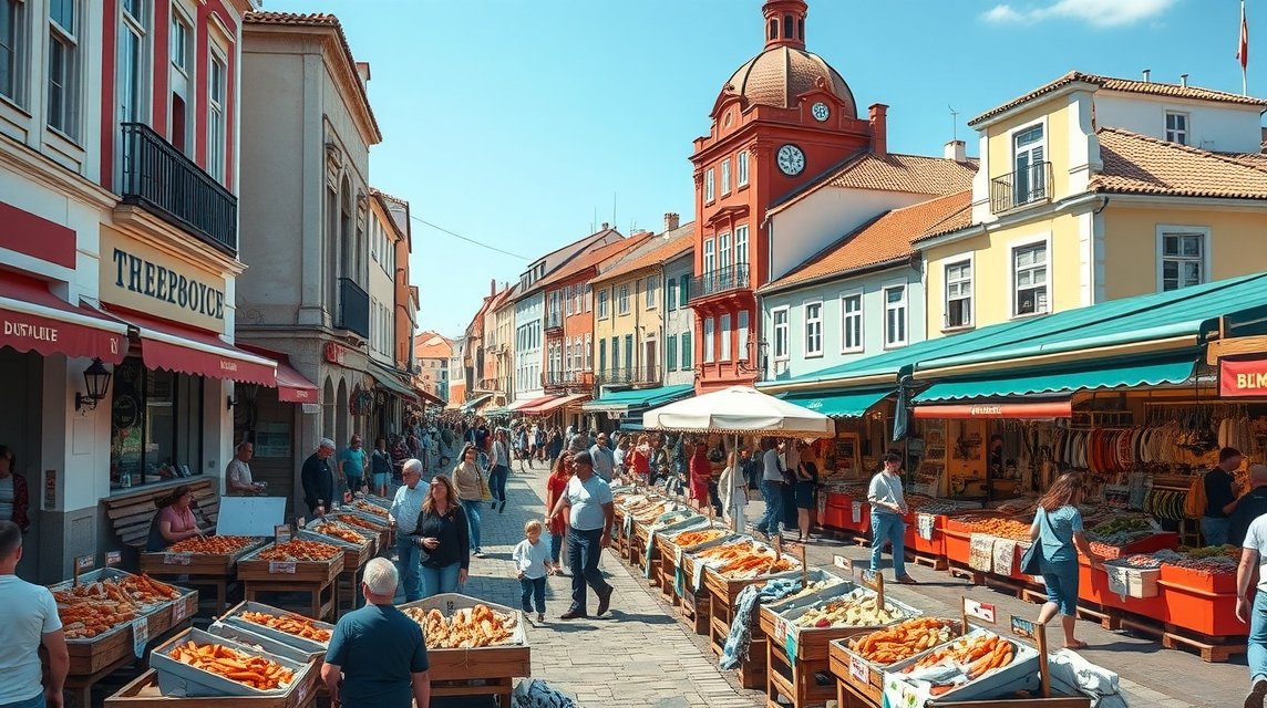 Aveiro Halpiac - friss tengeri ízek és élénk piac