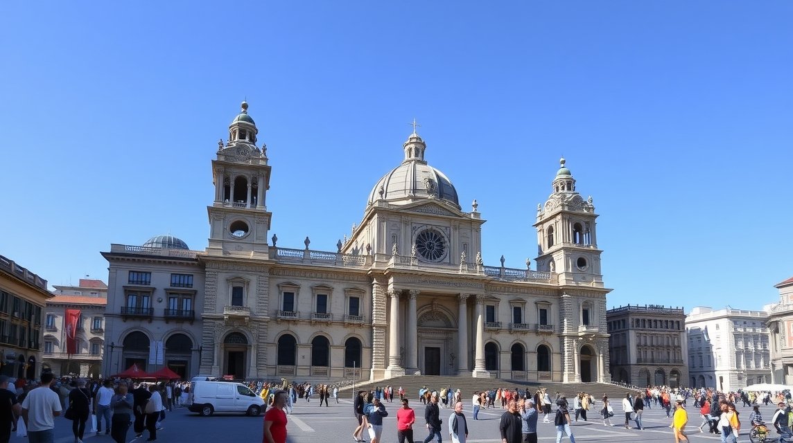 A Metropolitan Katedrális a Zócalo téren Mexikóvárosban.